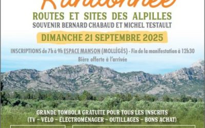 Routes et sites des Alpilles, la rando d’Automne de Molléges, 21 Septembre 2025.