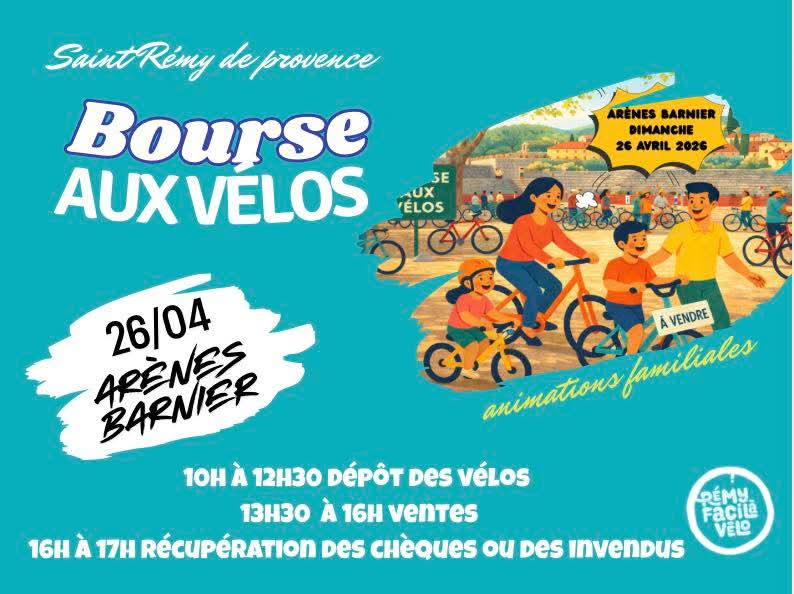 La Bourse aux Vélos – Arènes Barnier, Saint Rémy de Provence, 26 Avril 2026